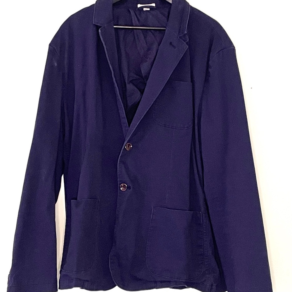 Men's Standard Fit Stretch Knit Blazer - Goodfellow & Co - Navy